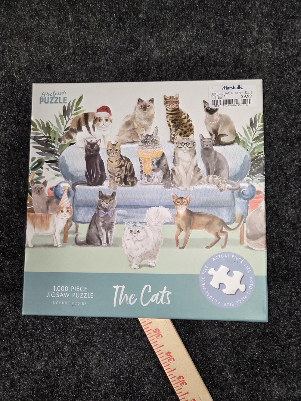 The Cats 1000-Piece Jigsaw Puzzle - Blue